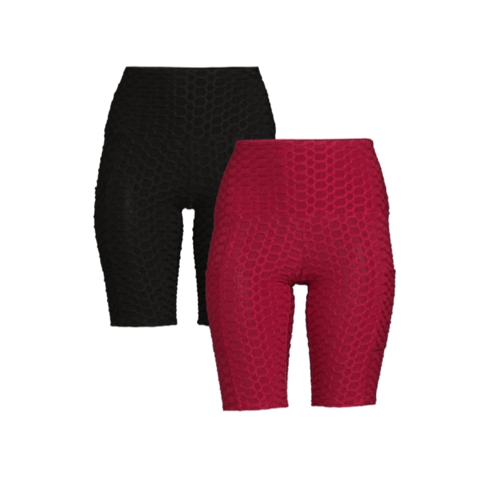 Tiktok leggings shorts set with pockets